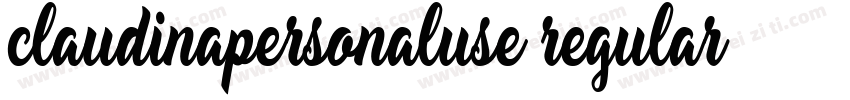 claudinapersonaluse regular字体转换